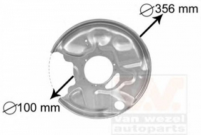 VAN WEZEL 3029373 -  Отражатель, диск тормозного механизма